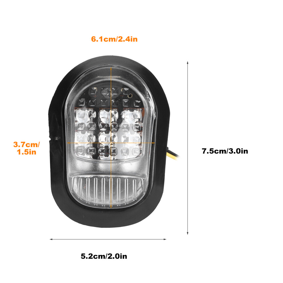 9Led Motorcycle Turn Signal 12V Universal Blinker Indicator Light/Yellow 7601392526319