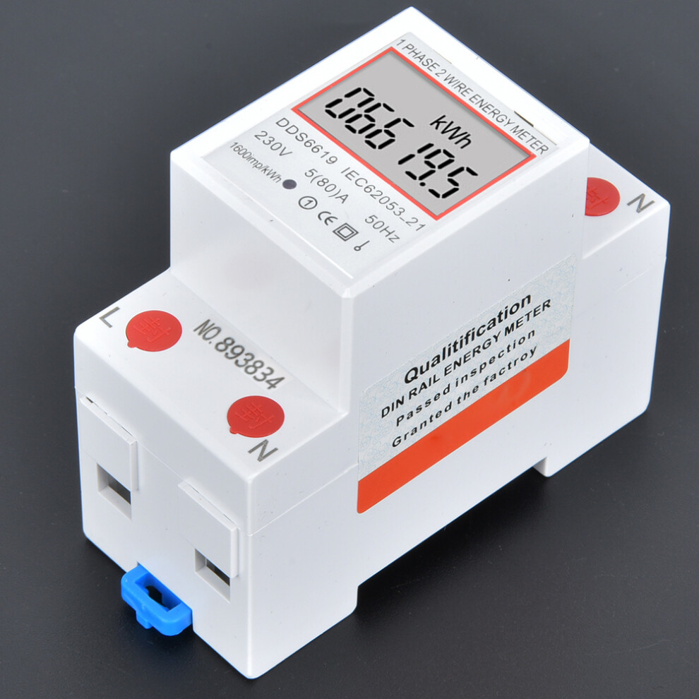 Dds6619-005 Single Phase Electric Meter 5A 80A Digital Energy Meter 4641392526219