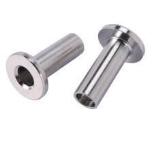 Stainless Steel Protector Sleeves for 1/8 Inch Cable Railing, Wood Posts, DIY Balustrade T316 Marine Grade 48 Pack