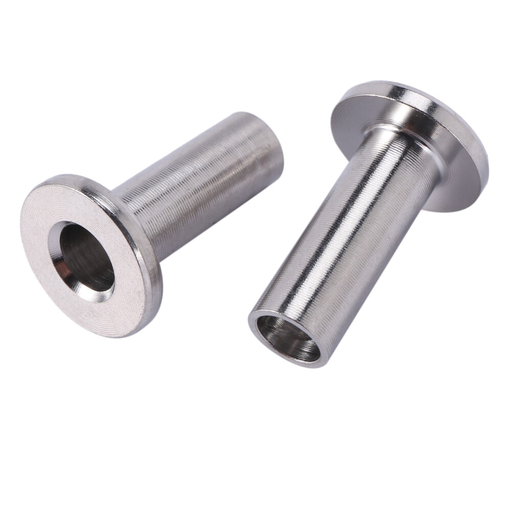 Stainless Steel Protector Sleeves For 1/8 Inch Cable Railing, Wood Posts, Diy Balustrade T316 Marine Grade 48 Pack 4714039185572