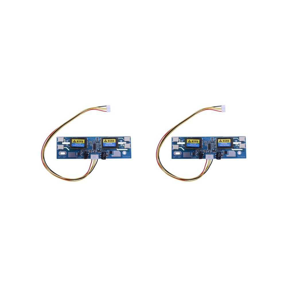 2X Avt4029 Universal Inverter Ccfl Inverter Lcd Monitor 4 Lamp 10-29V For 15-22 Inch Wide Screen With 6Pin Cable 6032936264946