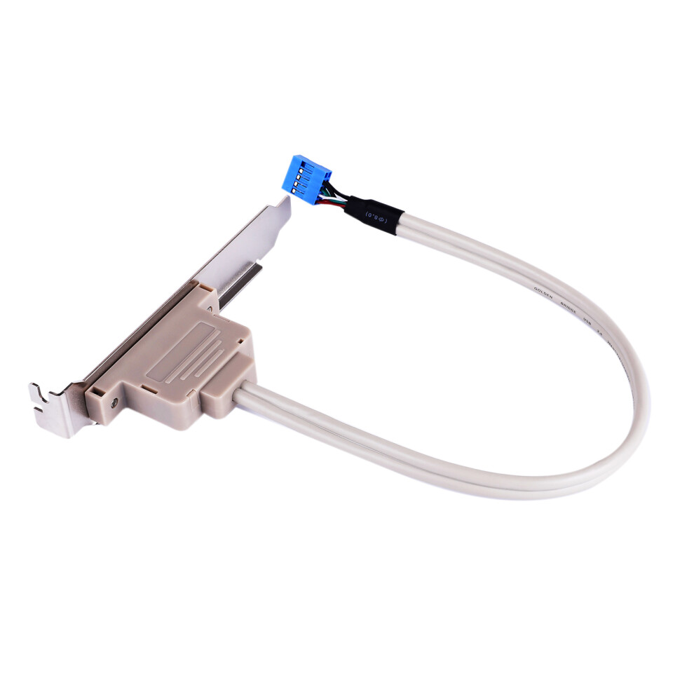 Pc Motherboard Usb 2.0 Rear Panel Bracket 2 Ports 9 Pin Header Expansion Cable 6941392233710