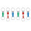 6pcs Quick Release Detachable Keychain, Double Rings Pull Apart Keychain, Spring Split Snap Seperate Keychain 1