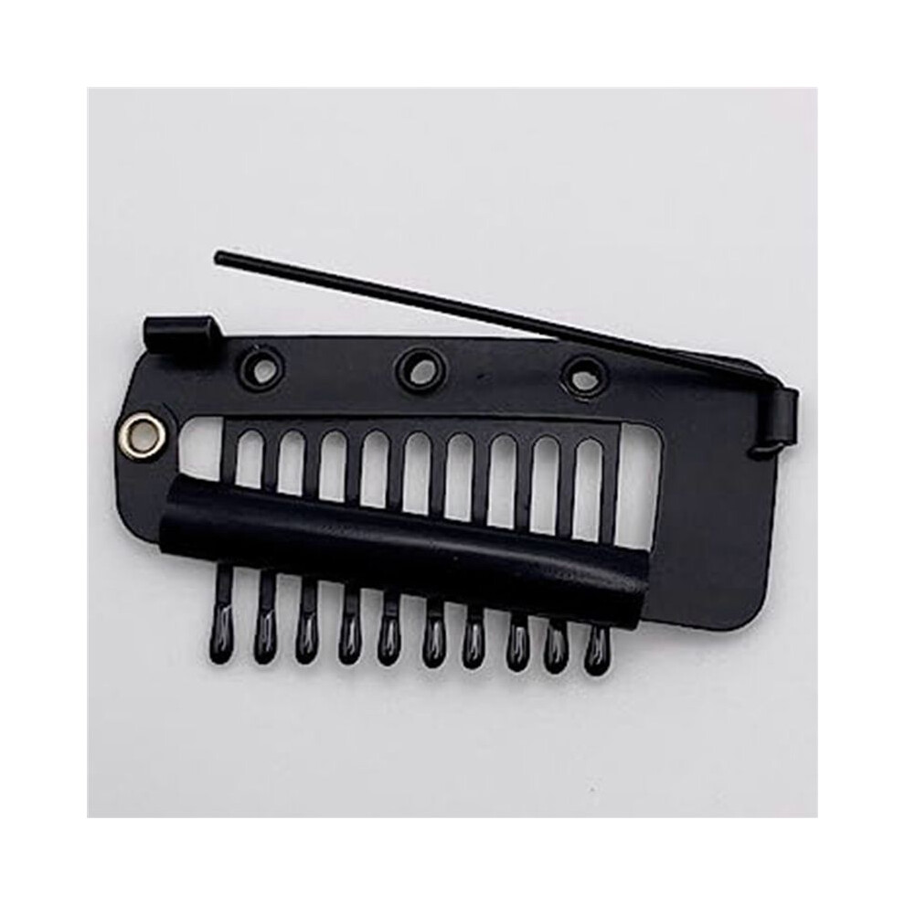 Pack of 20 Strong Chunni Clips with Safety Pin, Easy to Use with Dupatta, Hijab & Tikka Setting Black