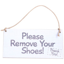 3X Please Remove Your Shoes! Thank You! Take Your Shoes Sign Hanging Door Sign Wooden Plaque Gift