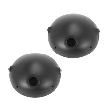 2X Motorcycle Headlight Base 7-Inch Retro Prince Motorcycle Modified Headlight Base LED Headlight Shell Base