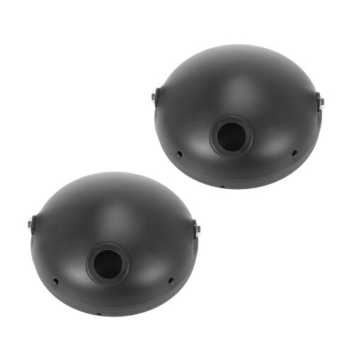 2X Motorcycle Headlight Base 7-Inch Retro Prince Motorcycle Modified Headlight Base LED Headlight Shell Base