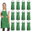 (Green) 12 Pack Plain Bib Aprons With 2 Pockets - Black Unisex Commercial Apron Bulk 1