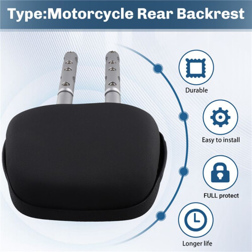 Motorcycle Rear Backrest Support Bracket Luggage Rack Modified for  Sprint Primavera 150 Accessories Silver & Black 1