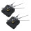 2X DIY Clock Metal Texture  Wall Clock Retro Wall Clock Movement Accessories Black 1