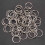 120 Pcs 20mm Outside Dia Universal Split Key Rings Keychain Holders 3