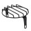 Black Iron Headlight Cover for Cruisers 6.5in 9