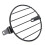 Black Iron Headlight Cover for Cruisers 6.5in 15