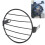 Black Iron Headlight Cover for Cruisers 6.5in 12