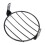 Black Iron Headlight Cover for Cruisers 6.5in 1