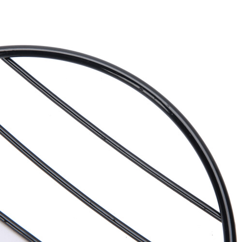 Black Iron Headlight Cover for Cruisers 6.5in 1