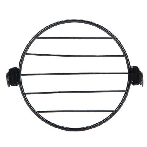 6.5in Motorcycle Headlight Guard Grill Black 1