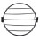 Black Iron Headlight Cover for Cruisers 6.5in 14