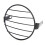 Black Iron Headlight Cover for Cruisers 6.5in 5