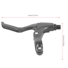 Leichtgewichtige Fahrradbremshebel aus komplettem Aluminium in Schwarz – Paar, 148,5 cm
