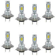 8PCS H7 + H7 Combo LED Headlight Kit Bulbs High Low 240W 52000LM 6000K Kit Super White