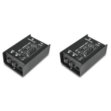 2X Boîte Directe Professionnelle Monocanal Passive DI-Box Boîte D'Injection Directe Signal Équilibré et Déséquilibré Nouveau