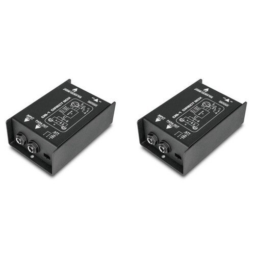 Mono Injection 2X Boîte Directe Professionnelle Monocanal Passive DI-Box Boîte D ...