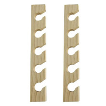 2X Wooden Hat Hanger for Baseball Cap Home Decor Space-Saving Wooden Organizer with Display Shelf Wood Color