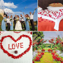 6 000 St Rosenblad, Falska Blommor, Rosenblad för Säng- och Alla Hjärtans Dekorationer, Gifta Mig med Dekorationer, Konstgjorda Rosenblad