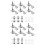 12 Pieces Silver Acoustic Guitar Machine Heads Knobs Guitar String Tuning Peg Tuner(6 for Left + 6 for Right) 1