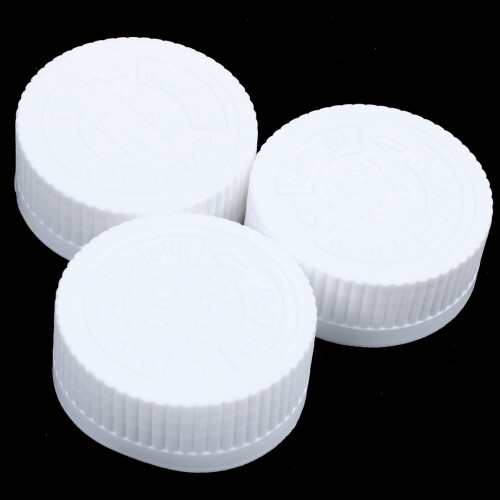 Plastic Empty Medicine Bottles Pill Tablet Container Holder 6Pcs White 1