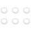 12 Pieces Silver Acoustic Guitar Machine Heads Knobs Guitar String Tuning Peg Tuner(6 for Left + 6 for Right) 6