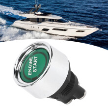LED Engine Start Switch 12V 50A Green for RVs & Racing Cars