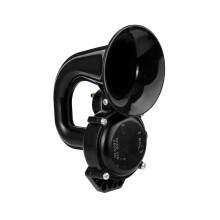 Electric Air Horn 135dB for Trucks Vehicles Auto 12/24V Flat Trumpet Design