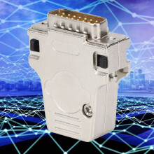 DB15P-180 D-SUB Serial Connector Metal Shell 15 Pin Male Interface Adapter