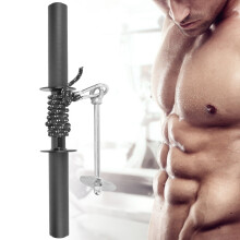 Forearm Hand Grip Strength Trainer, Black, 18x12x6cm, 1.1m Rope