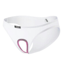 (L, White) Crotchless Briefs Mens Underwear Panties Underpants