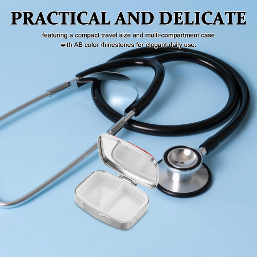 Étui À Médicaments Compact Métal Pour 2