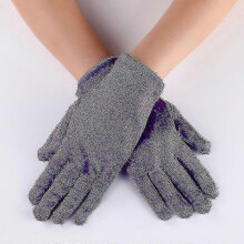 (Purple) Womens Elegant Opera Short Satin Gloves Classic Banquet Party Wedding Gloves