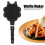 Heart-Shaped DIY Waffle Maker Aluminum Baking Tray, Black 6