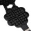 Heart-Shaped DIY Waffle Maker Aluminum Baking Tray, Black 7