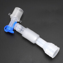 L Shaped Silicone Ventilator Circuit Extension Tube for Tracheostomy, 30cm