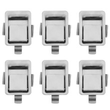 6X Acier Inoxydable Loquet Encastré Encastré Serrure de PoignéE de Palette pour VR/Campeur/Bande Annonce/Cabinet/BoîTe à Outils Etc