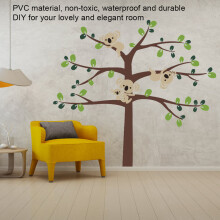 Cute Koala and Tree Wall Sticker - PVC Decoration 190x220cm
