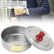 Stainless Steel Watch Oil Washing Jar S - 63mm Cleaning Accessory