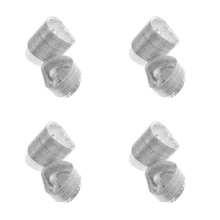 200Pièces Moules Aluminium Coeur Cuisson Extérieur Argenté