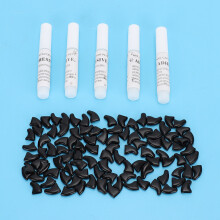 100PCS Cat Nail Caps Cover, Black, XS-XL, Safe Paw Protector