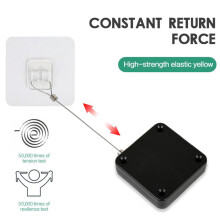 800G Door Closer Auto with Steel Wire Anti-Theft Cable 1.2M White for All Doors