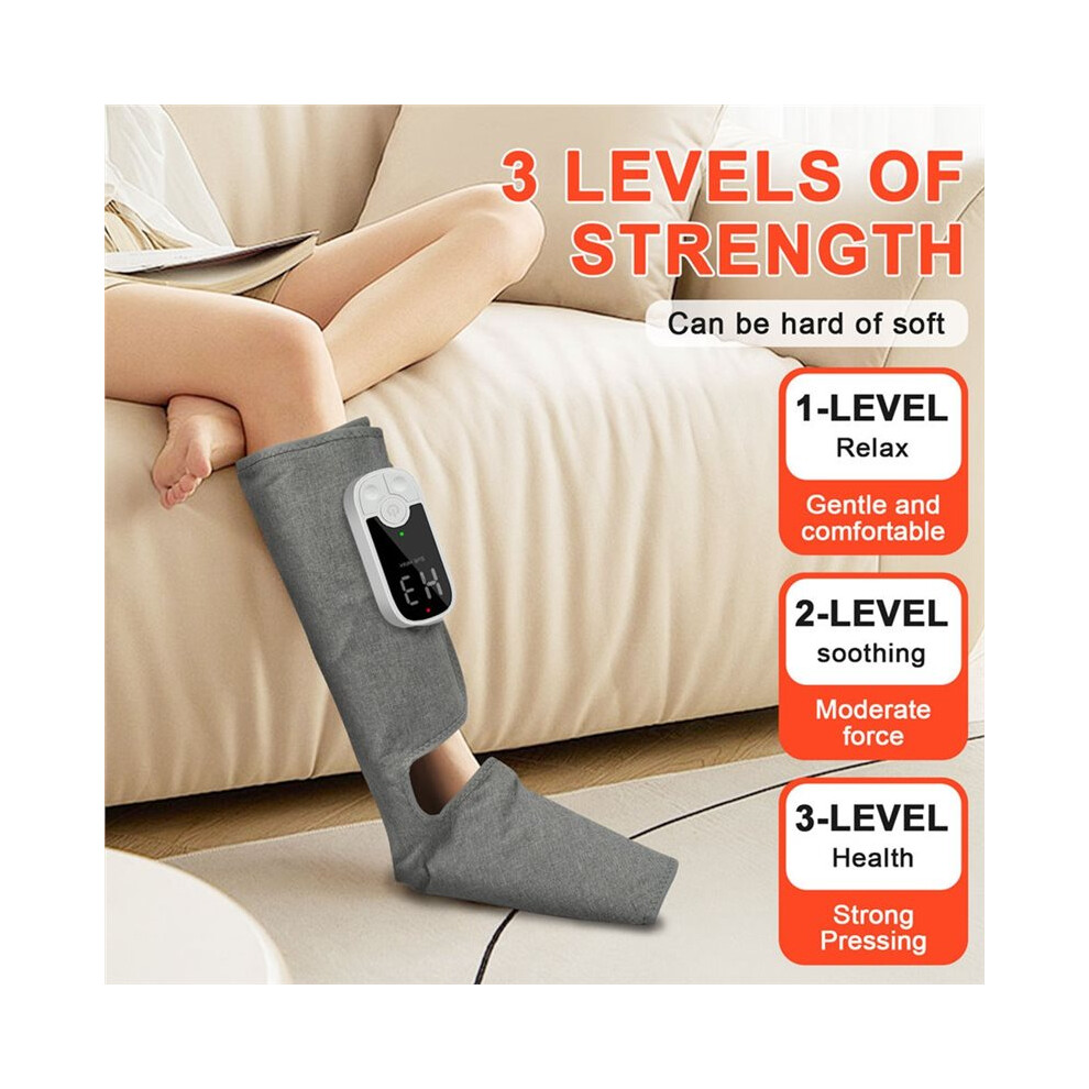 Eletric Air Pressure Calf Massager Cordless Leg Massage with Heat 3 Mode Compresstion Relax Foot Muscle Relieve Fatigue