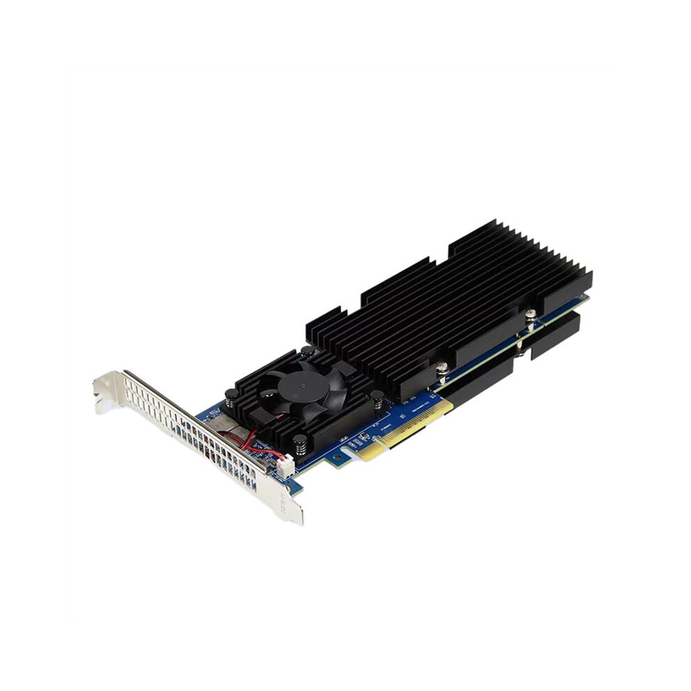 Saudism Pcie Expansion Card Pci-E 4.0 Nvme Plx88024 4-Bit M.2 Hard Disk X8 Free-Splitting Pcie 4.0 Nvme Expansion Card